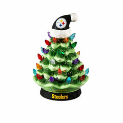 8" LED Ceramic Christmas Tree, Pittsburgh Steelers, NFL, Home