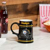 Pittsburgh Steelers Ceramic Stein Cup, 24oz, NFL, Home