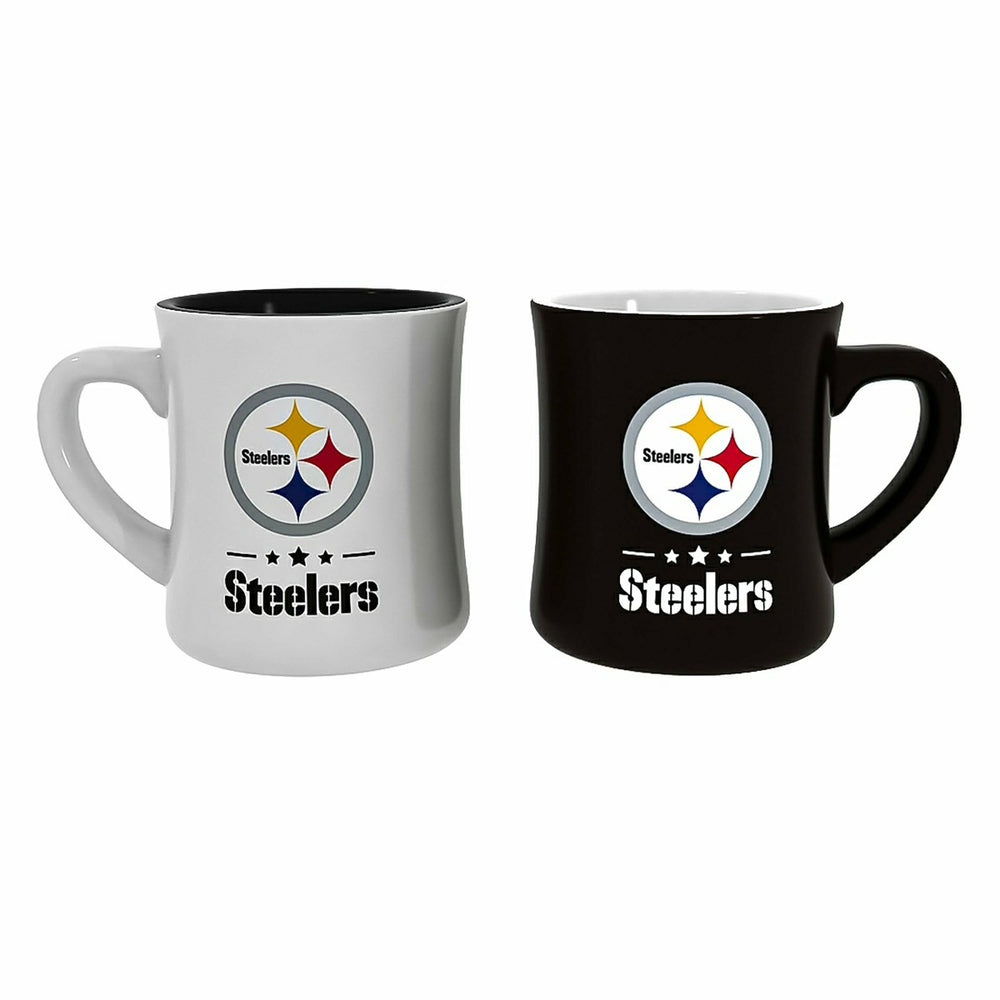 Pittsburgh Steelers 10oz Ceramic Cup Set, 2pc, NFL