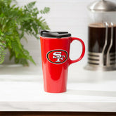 San Francisco 49ers, 17oz Boxed Travel Latte, NFL, Home
