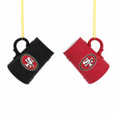 San Francisco 49ers Ceramic Mini Stein, 3oz, set of 2, NFL, Home