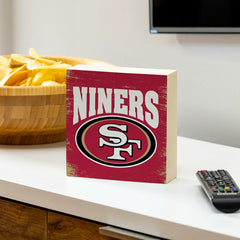 San Francisco 49ers Plock, Down Home Fans, 6x6, NFL, Home