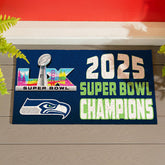 Seattle Seahawks, Super Bowl 60, Champions, Turf Mat, Color, 28"x 16", NFL