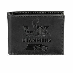 Seattle Seahawks, Super Bowl 60, Wallet, Bi-fold, Black, NFL, Home