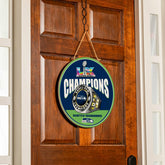 Seattle Seahawks, Super Bowl 60, Ring, Round Door Decor with Hanging R, NFL, Home