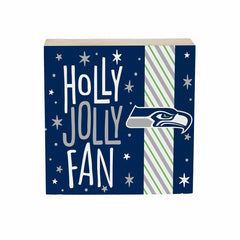 Seattle Seahawks Block, Holiday, 6x6, NFL, Home