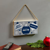 Seattle Seahawks Holiday Wood Wall Sign, 6x11, NFL, Home