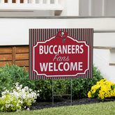 Tampa Bay Buccaneers Coroplast Yard Sign, "Fans Welcome", NFL, Home