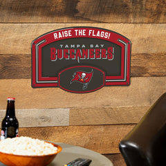Tampa Bay Buccaneers USA Embossed Steel Wall Sign, 11" x 17", NFL, Home