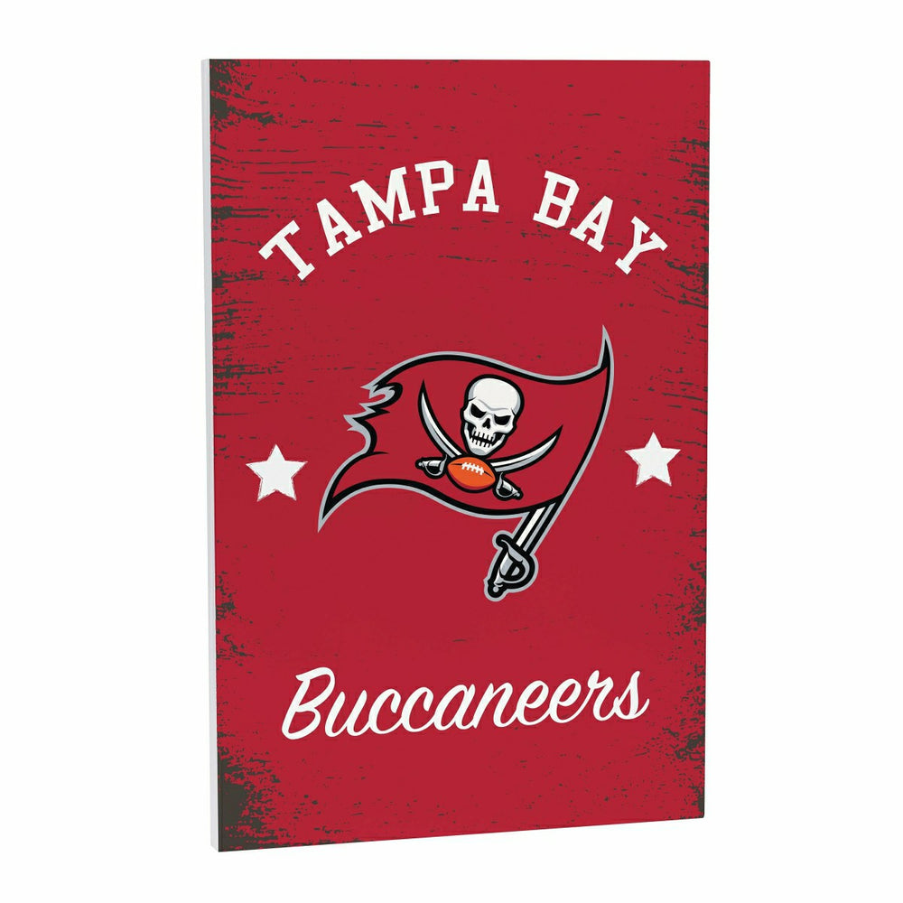 Tampa Bay Buccaneers Wood Wall Sign, 16x24, NFL, Home