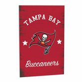 Tampa Bay Buccaneers Wood Wall Sign, 16x24, NFL, Home
