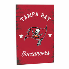 Tampa Bay Buccaneers Wood Wall Sign, 16x24, NFL, Home