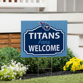 Tennessee Titans Coroplast Yard Sign, "Fans Welcome", NFL, Home