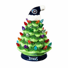 8" LED Ceramic Christmas Tree, Tennessee Titans, NFL, Home