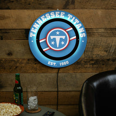 Tennessee Titans, Metal Lite, Round, NFL