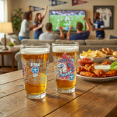 Tennessee Titans 16oz Glass pint, Set of 2, NFL, Home