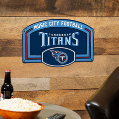 Tennessee Titans USA Embossed Steel Wall Sign, 11" x 17", NFL, Home
