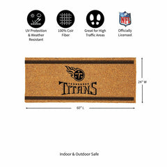 Tennessee Titans Extra Large One Color Coir Mat, 60"x24", NFL