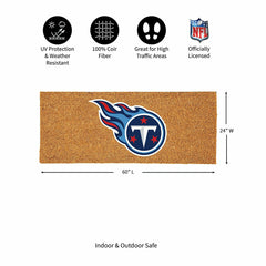 Tennessee Titans Extra Large Full Color Coir Mat, 60"x24", NFL