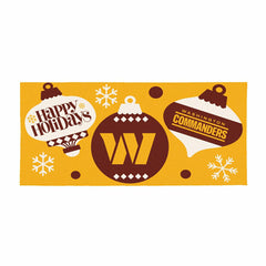 Washington Commanders Holiday Flocked Coir Sassafras Switch Mat, 22"x1, NFL