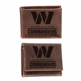 Washington Commanders, Bi-Fold and Tri-Fold Wallet Gift Set, Brown, NFL, Home