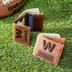 Washington Commanders, Bi-Fold and Tri-Fold Wallet Gift Set, Brown, NFL, Home