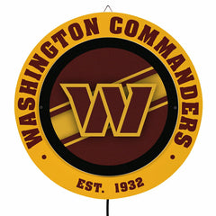 Washington Commanders, Metal Lite, Round, NFL