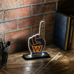 Washington Commanders NFL Football Foam Finger Desklite LED Decor, NFL, Home