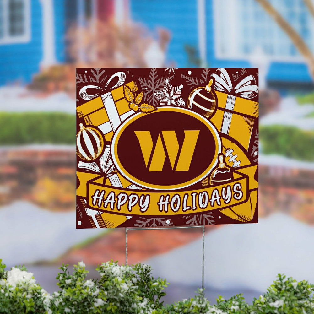 Washington Commanders Yard Sign, Holiday, NFL, Home