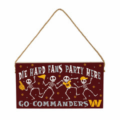 Washington Commanders Halloween Wood Wall Sign, 6x11, NFL, Home