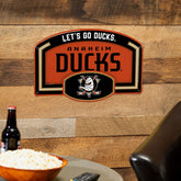 Anaheim Ducks USA Embossed Steel Wall Sign, 11" x 17", NHL, Home