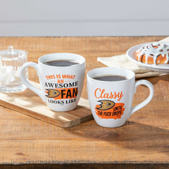 Ceramic Cup o' Java 17oz Gift Set, Anaheim Ducks, NHL, Home