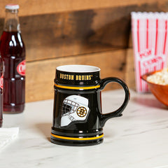 Boston Bruins Ceramic Stein Cup, 24oz, NHL, Home