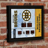 Scoreboard Wall Clock, Boston Bruins, NHL, Home
