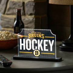 Boston Bruins Hockey Rectangle Desklite LED Decor, NHL, Home