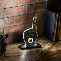 Boston Bruins Hockey Foam Finger Desklite LED Decor, NHL, Home