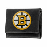 Boston Bruins Black Tri-Fold Embroidered Wallet w/ RFID Blocking, NHL, Home