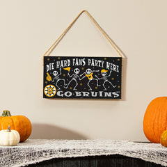 Boston Bruins Halloween Wood Wall Sign, 6x11, NHL, Home