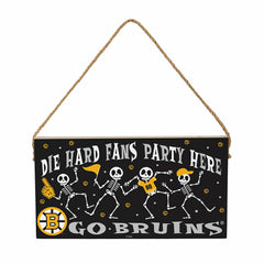 Boston Bruins Halloween Wood Wall Sign, 6x11, NHL, Home