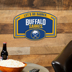 Buffalo Sabres USA Embossed Steel Wall Sign, 11" x 17", NHL, Home