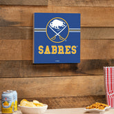 Buffalo Sabres Wood Wall Sign, 12x12, NHL, Home