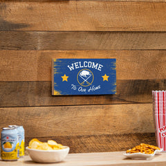 Buffalo Sabres Wood Wall Sign, 6x11, NHL, Home