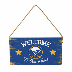 Buffalo Sabres Wood Wall Sign, 6x11, NHL, Home