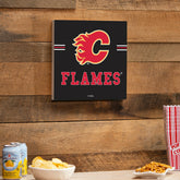 Calgary Flames Wood Wall Sign, 12x12, NHL, Home