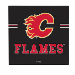 Calgary Flames Wood Wall Sign, 12x12, NHL, Home