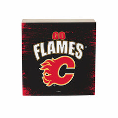 Calgary Flames Plock, Down Home Fans, 6x6, NHL, Home