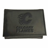 Calgary Flames, Tri-Fold Wallet, Black, NHL, Home