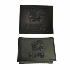 Calgary Flames, Bi-Fold and Tri-Fold Wallet Gift Set, Black, NHL, Home