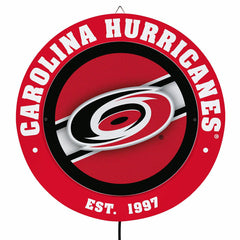 Carolina Hurricanes, Metal Lite, Round, NHL