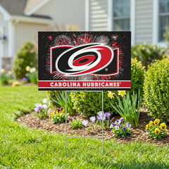Carolina Hurricanes Yard Sign, Patriotic, NHL, Home